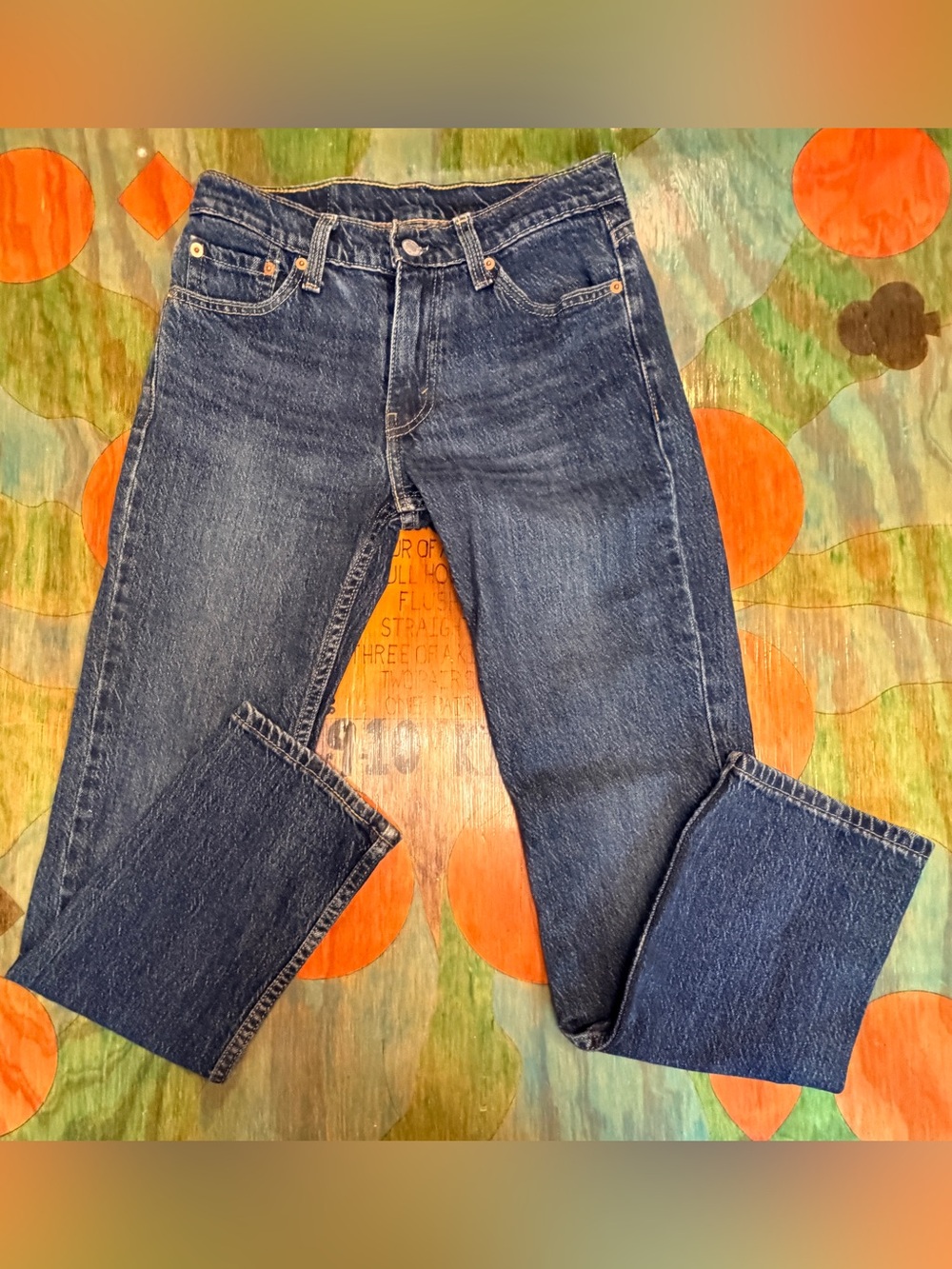 Levi’s 511 Mens Jeans 29 X 30 Straight Leg Stretch Denim Blue Cotton Lyocell Ela